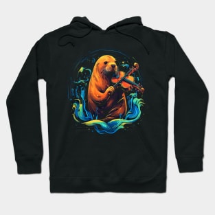 Sea Lion Playing Violin Hoodie